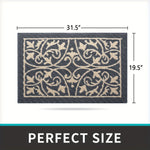 Low Profile Indoor Mat Entryway Rug Non-Slip - 1 Piece