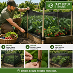 Protective Netting for Orchards Against Birds and Deer