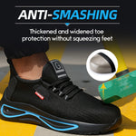 Men's Lightweight Breathable Safety Shoes with Steel Toe Protection