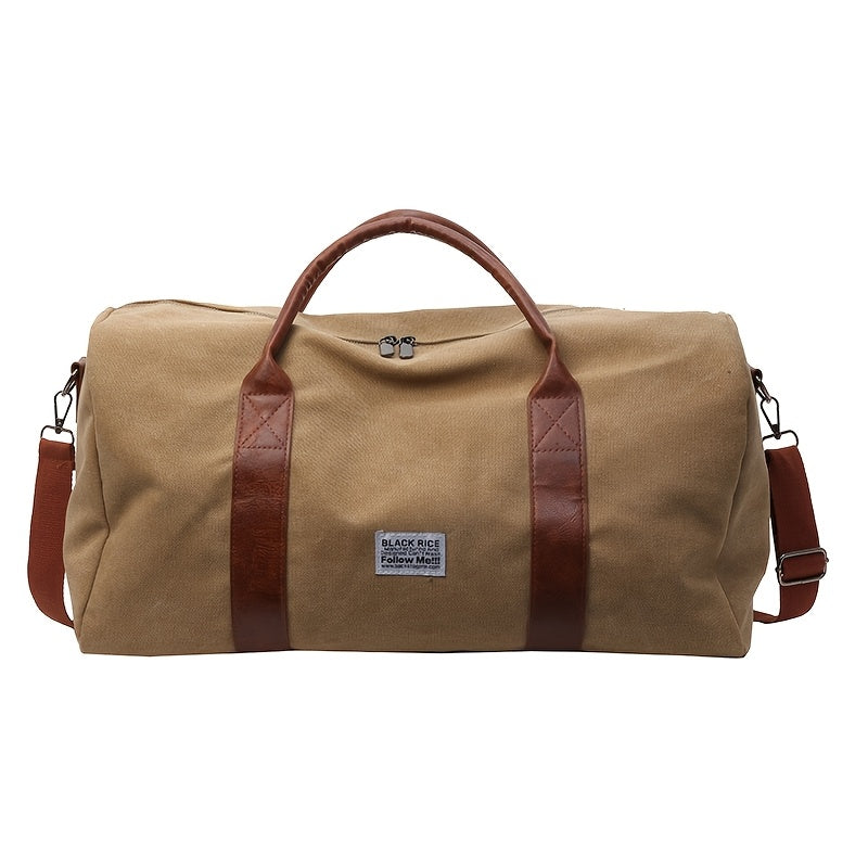 Large Capacity Vintage Washed Travel Duffel Bag - Multi-Purpose Organizer