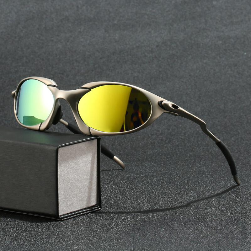 Men's Sport Polarized Sunglasses – UV Protection with Lightweight Metal Frame
