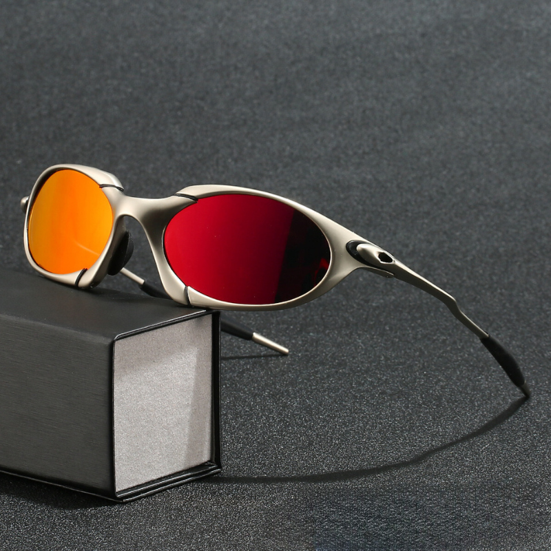 Men's Sport Polarized Sunglasses – UV Protection with Lightweight Metal Frame