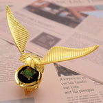 Elegant Winged Orb Ring Box – Opulent Moving Jewelry Organizer