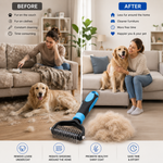 Dual-Sided Deshedding Brush for Dogs and Cats
