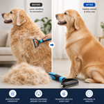 Dual-Sided Deshedding Brush for Dogs and Cats