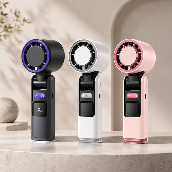 Handheld Fan with Flashlight
