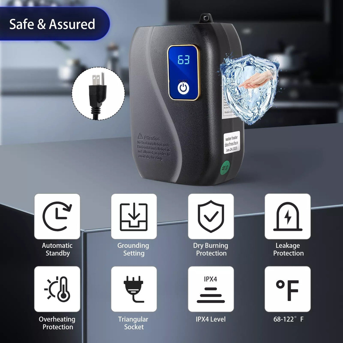 Instant Hot Water Tankless Heater