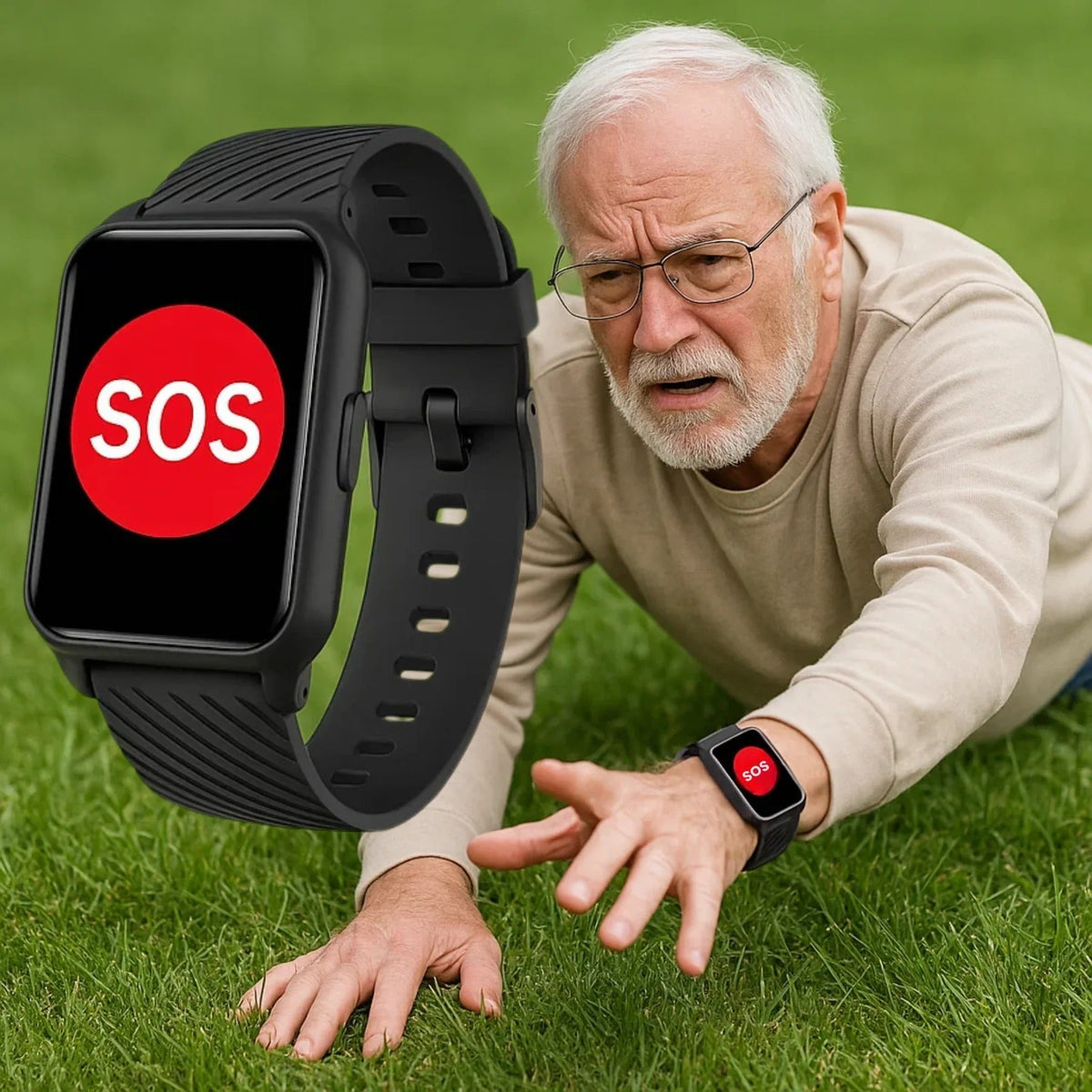 Senior-Friendly Smartwatch with Fall Detection Capability