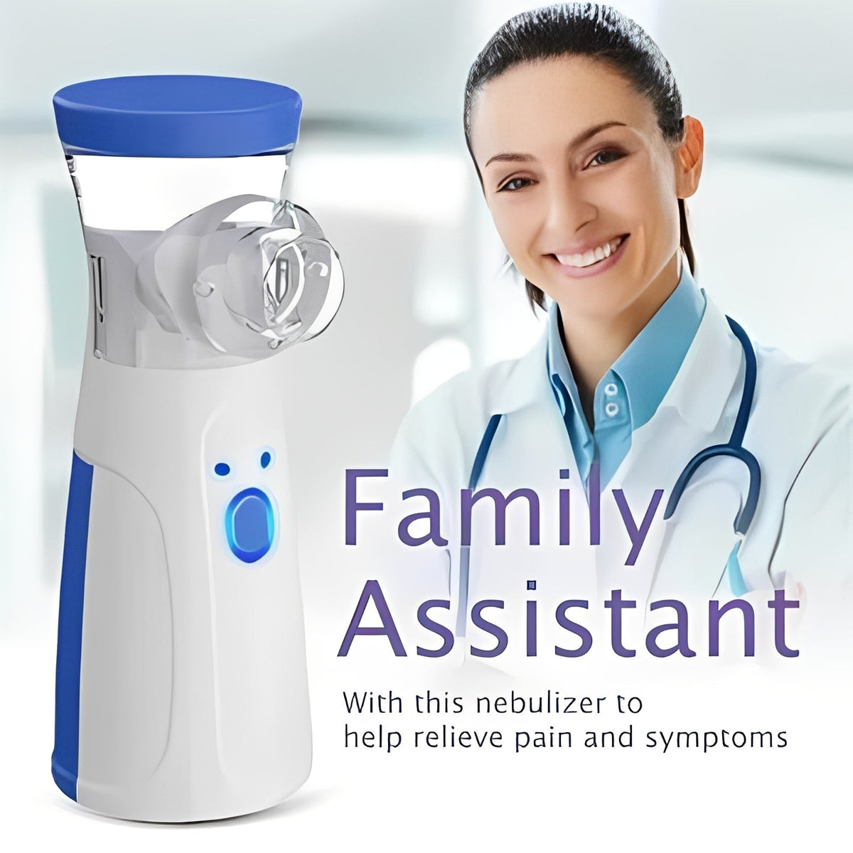 Compact USB Nebulizer for Home and Travel with Two Masks