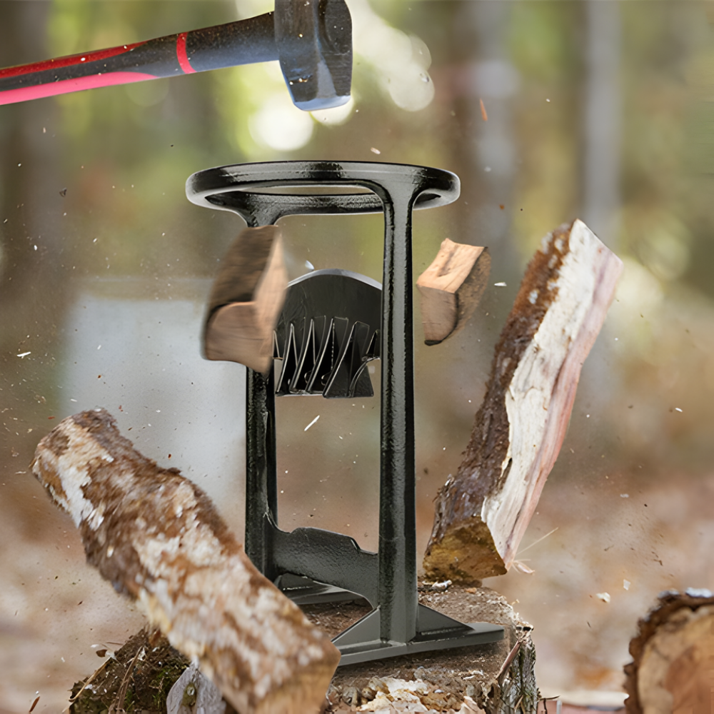 Portable Steel Wood Splitter with Stable Design