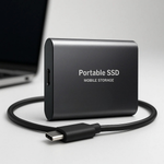 512GB Portable External SSD with Fast USB-C Data Storage