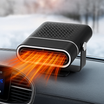 Portable 12V USB Car Heater & Window Defroster - Black