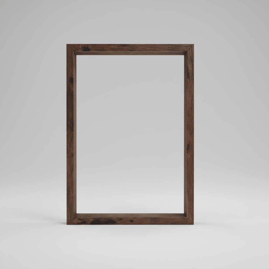 Wooden Baby Memory Frame with Clay for Hand and Footprints