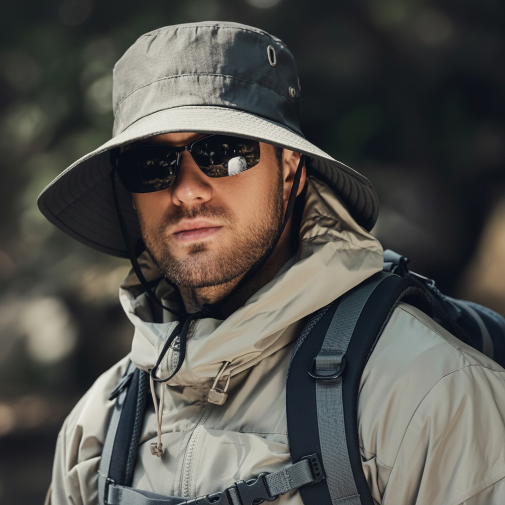 Breathable Wide Brim Sun Hat with UV Protection for Outdoor Comfort, Travel, and All-Day Sun Safety