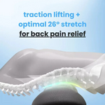 Back Pain Massager with Heat & Vibration, Support for Sciatica Relief, Lumbar Pain & Posture Correction – 3-in-1 Home Therapy