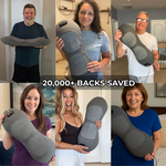 Back Pain Massager with Heat & Vibration, Support for Sciatica Relief, Lumbar Pain & Posture Correction – 3-in-1 Home Therapy