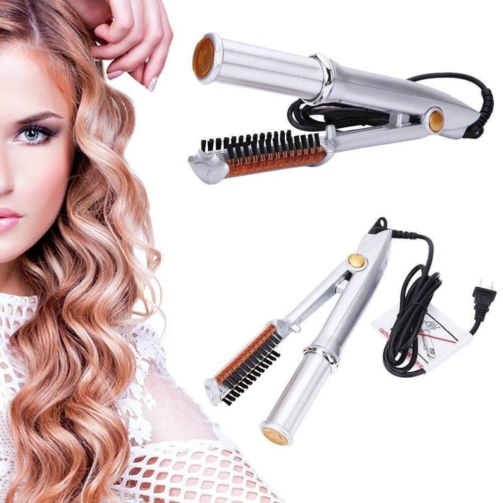 Rotating Hair Styler - Iron & Curler