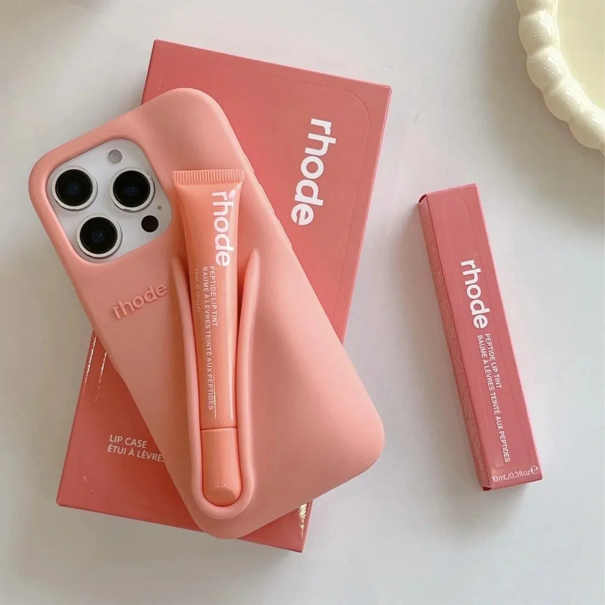 Phone Case with Lip Gloss Set for Models 13-17