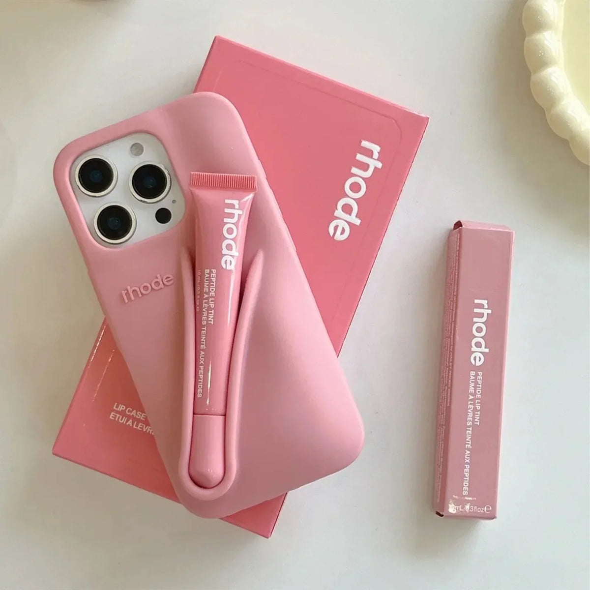 Phone Case with Lip Gloss Set for Models 13-17
