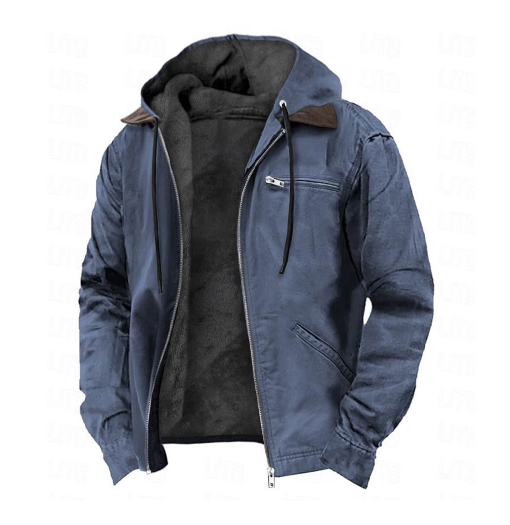 Stylish Men's Jacket in Blue Perfect for Autumn