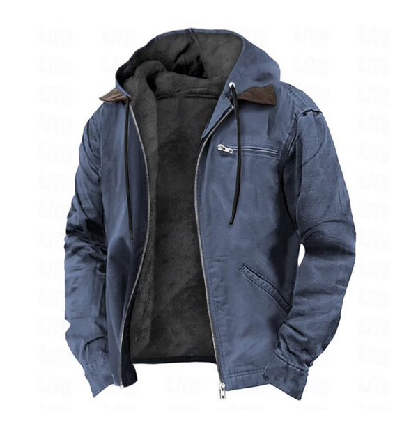 Stylish Men's Jacket in Blue Perfect for Autumn