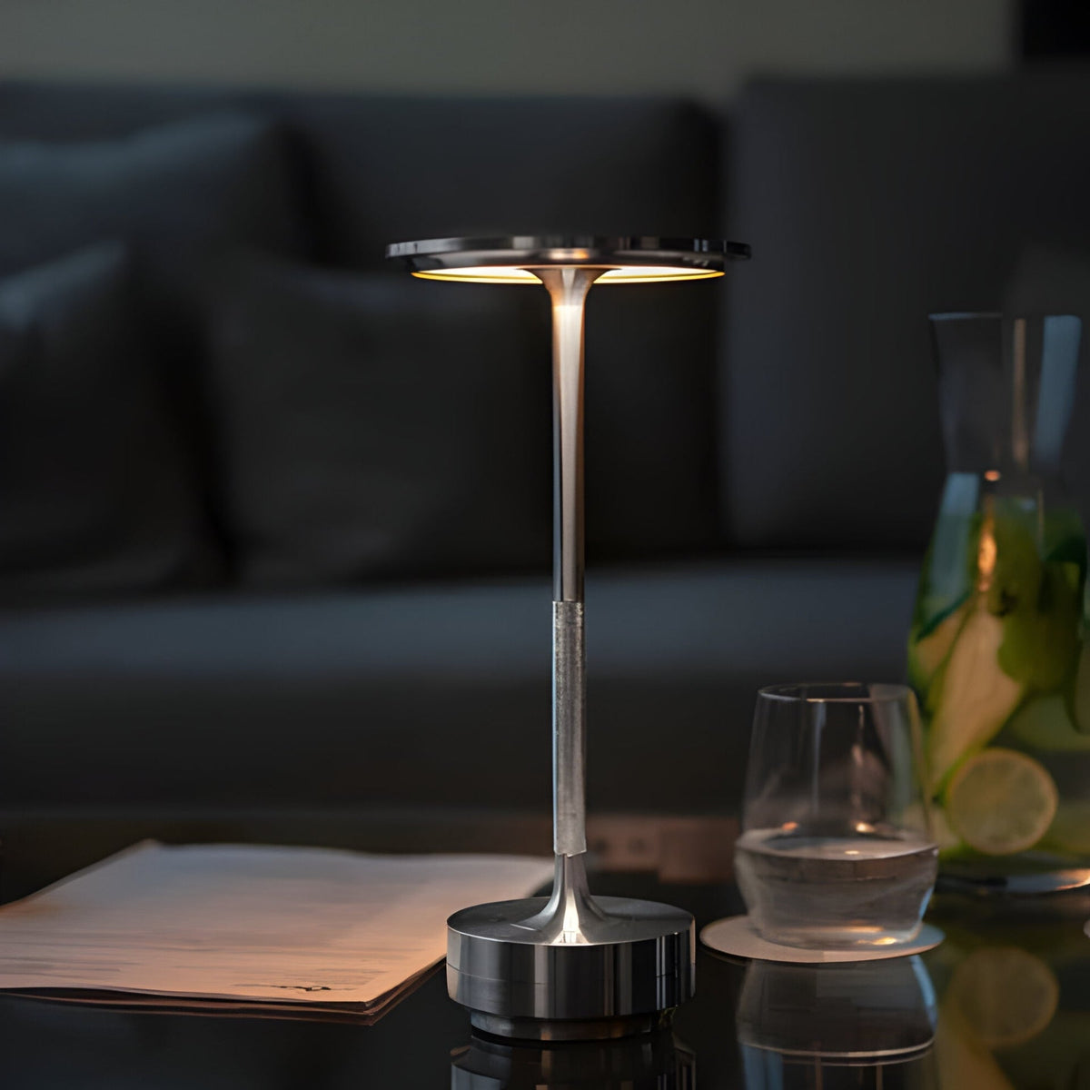 Wireless Rechargeable Table Lamp for Living Room