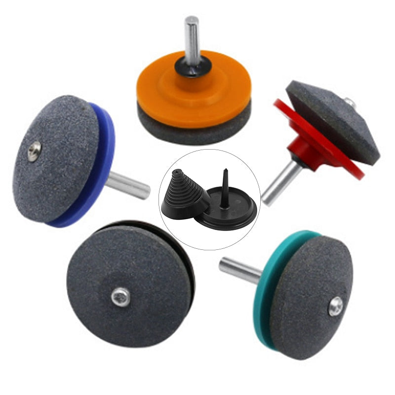 Drill-Operated Lawn Mower Blade Sharpener