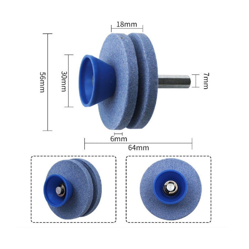 Drill-Operated Lawn Mower Blade Sharpener