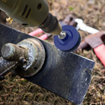 Drill-Operated Lawn Mower Blade Sharpener