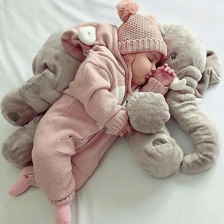 Soft and Cuddly Elephant Baby Pillow – Perfect for Snuggling