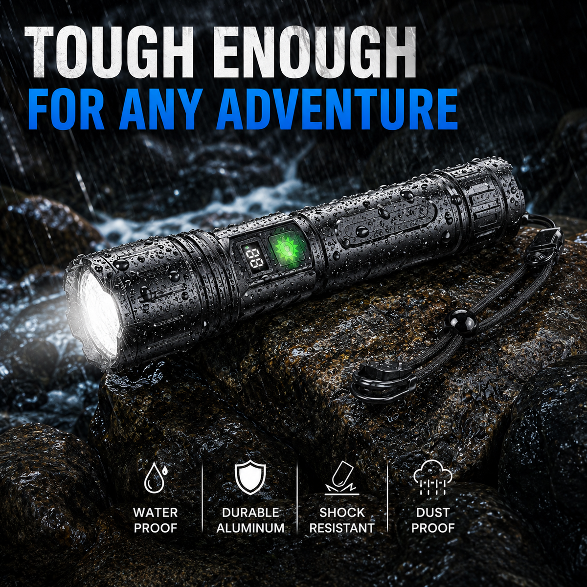 Extreme Brightness Tactical Flashlight
