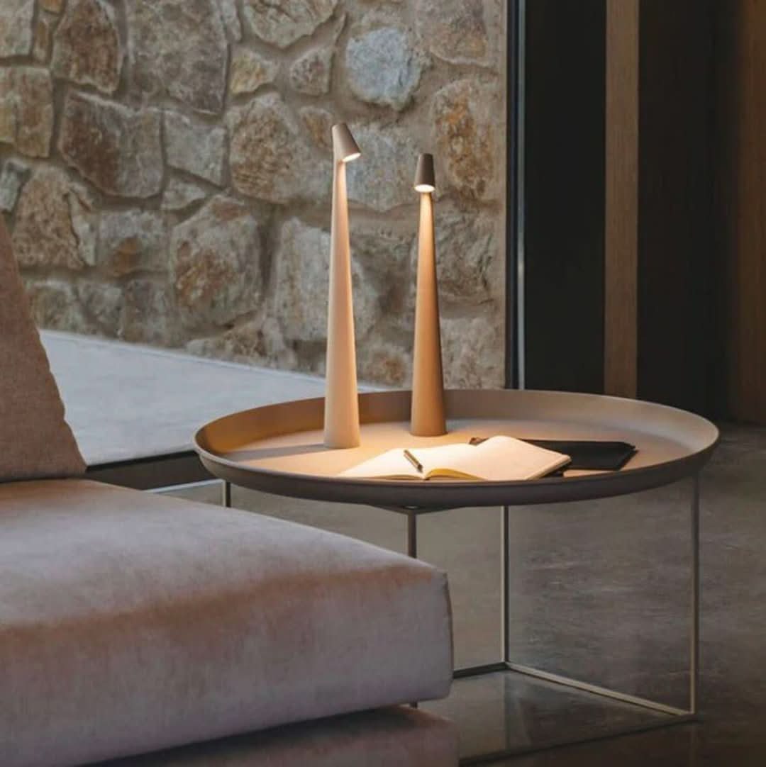 Nordic Minimalist Design Mood Light | Wireless LED Reading Table Lamp