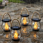Solar Lantern with Realistic Flame Effect
