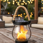 Solar Lantern with Realistic Flame Effect