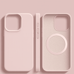 Magnetic Silicone Case with Soft-Touch Surface for iPhone