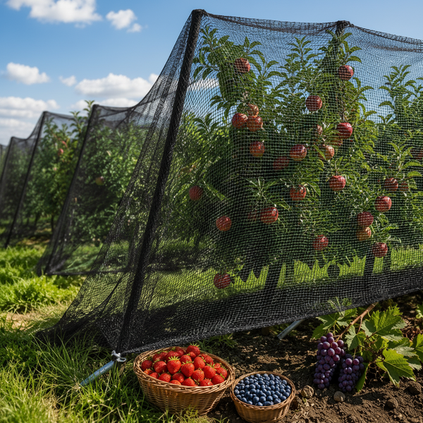 Protective Netting for Orchards Against Birds and Deer