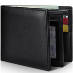 Men's Bifold Genuine Leather RFID Blocking Wallet