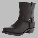 Sturdy Leather Harness Boots