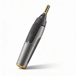 Professional Ultra-Thin Precision Trimmer | Titanium Stainless Steel Blades | Integrated LED Light | Micro-Oscillation Technology | Ideal for Nose, Ears & Contours