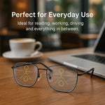 Progressive Multifocal Glasses for Clear Vision - Intelligent German Design for Everyday Use