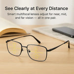 Progressive Multifocal Glasses for Clear Vision - Intelligent German Design for Everyday Use