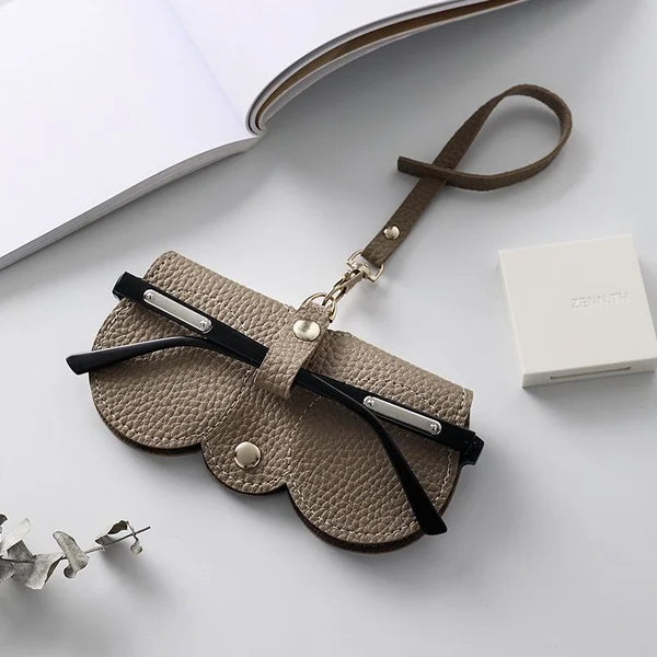 Soft Leather Sunglasses Case with ShadeShield Protection