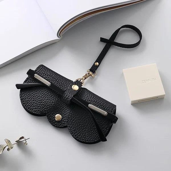 Soft Leather Sunglasses Case with ShadeShield Protection