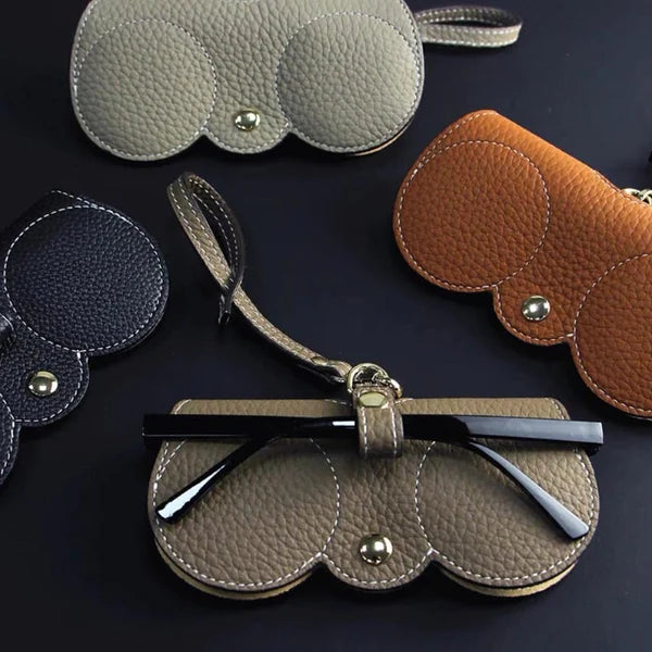 Soft Leather Sunglasses Case with ShadeShield Protection