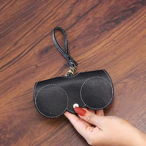 Soft Leather Sunglasses Case with ShadeShield Protection