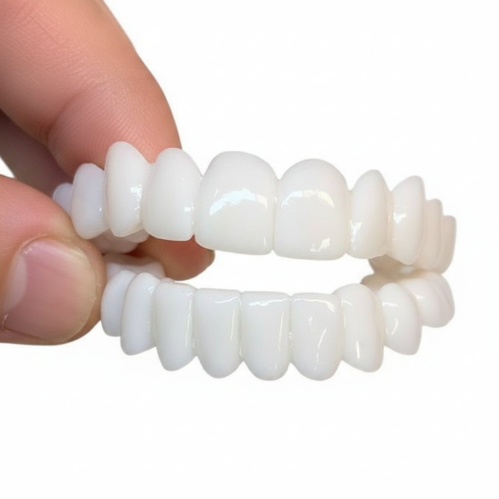 Customizable Cosmetic Tooth Covers | Medical-Grade Resin | Instant Smile Correction | Upper & Lower Jaw