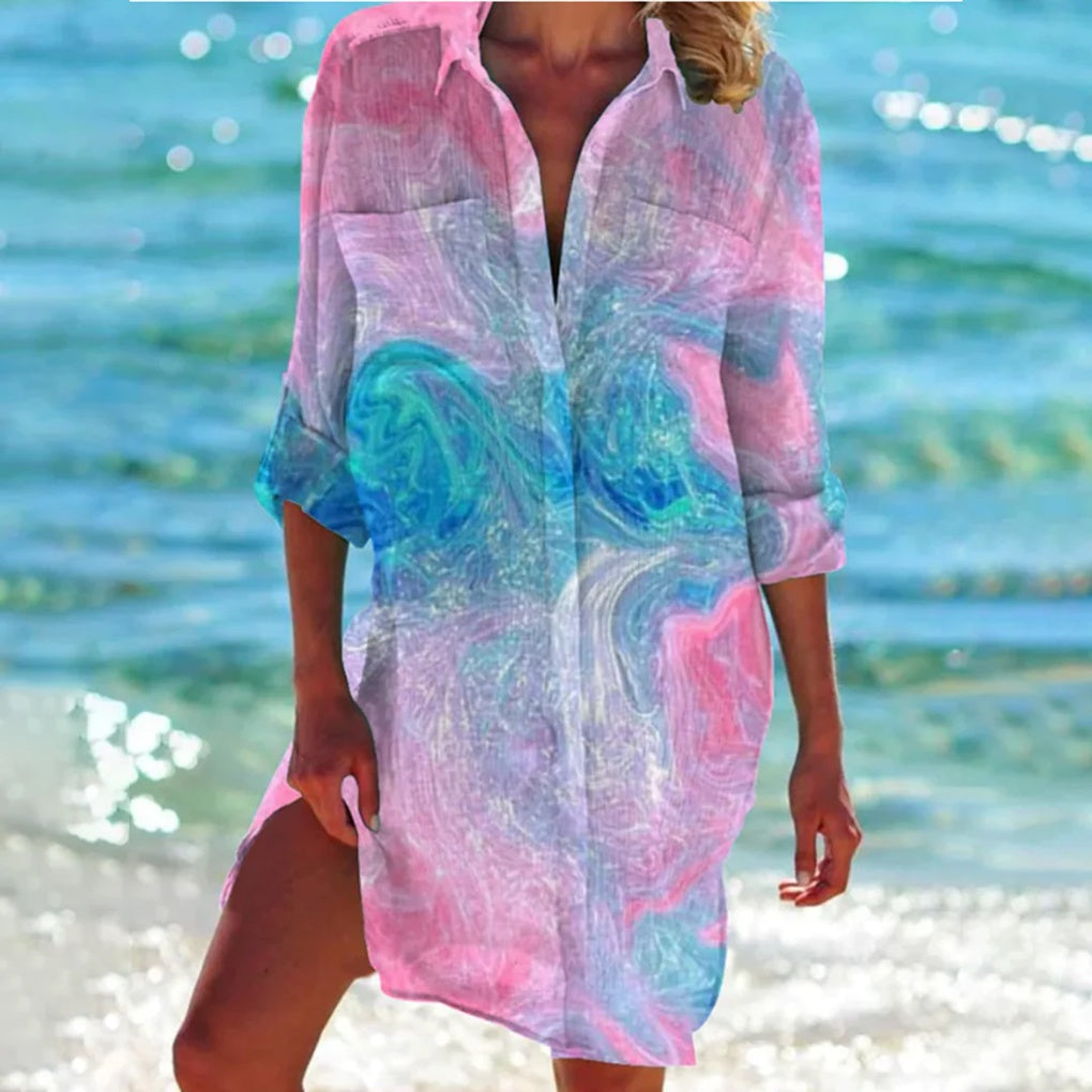 Women's Relaxed Beach Cover-Up Top