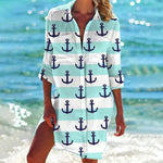 Women's Relaxed Beach Cover-Up Top