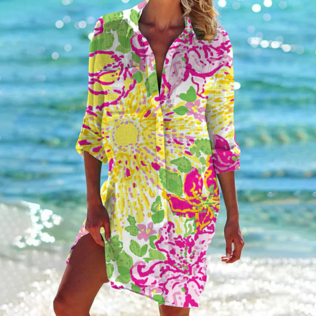 Women's Relaxed Beach Cover-Up Top