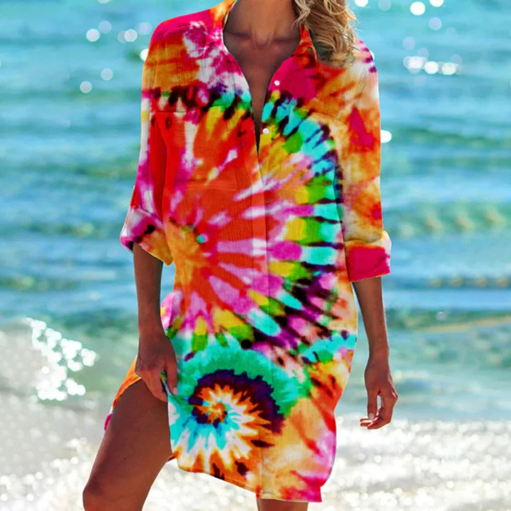 Women's Relaxed Beach Cover-Up Top